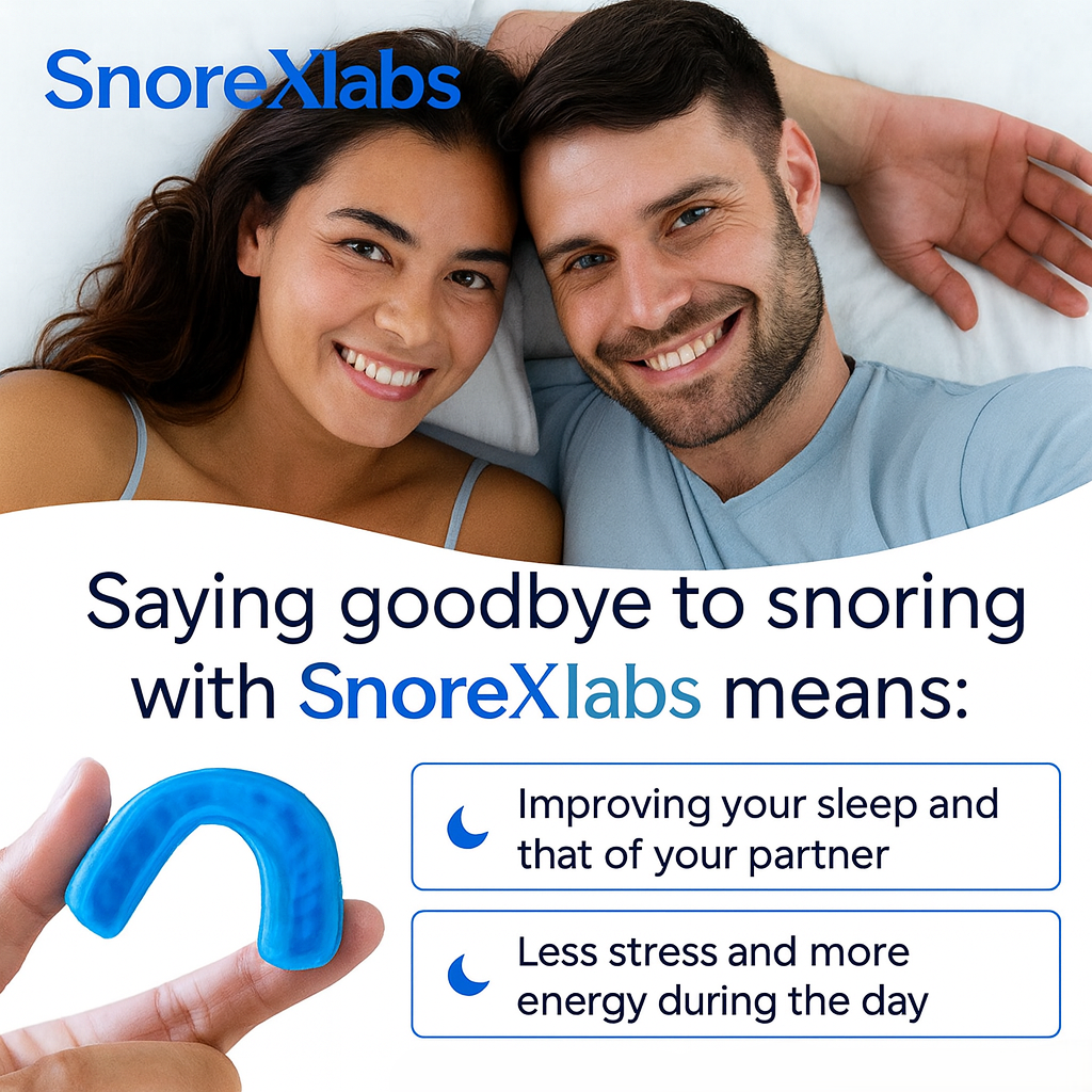 SnoreXlabs Anti-Snoring Mouthpiece – Adjustable Boil-&-Bite