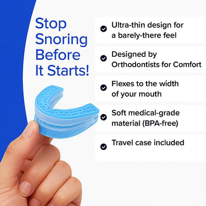 SnoreXlabs Anti-Snoring Mouthpiece – Adjustable Boil-&-Bite